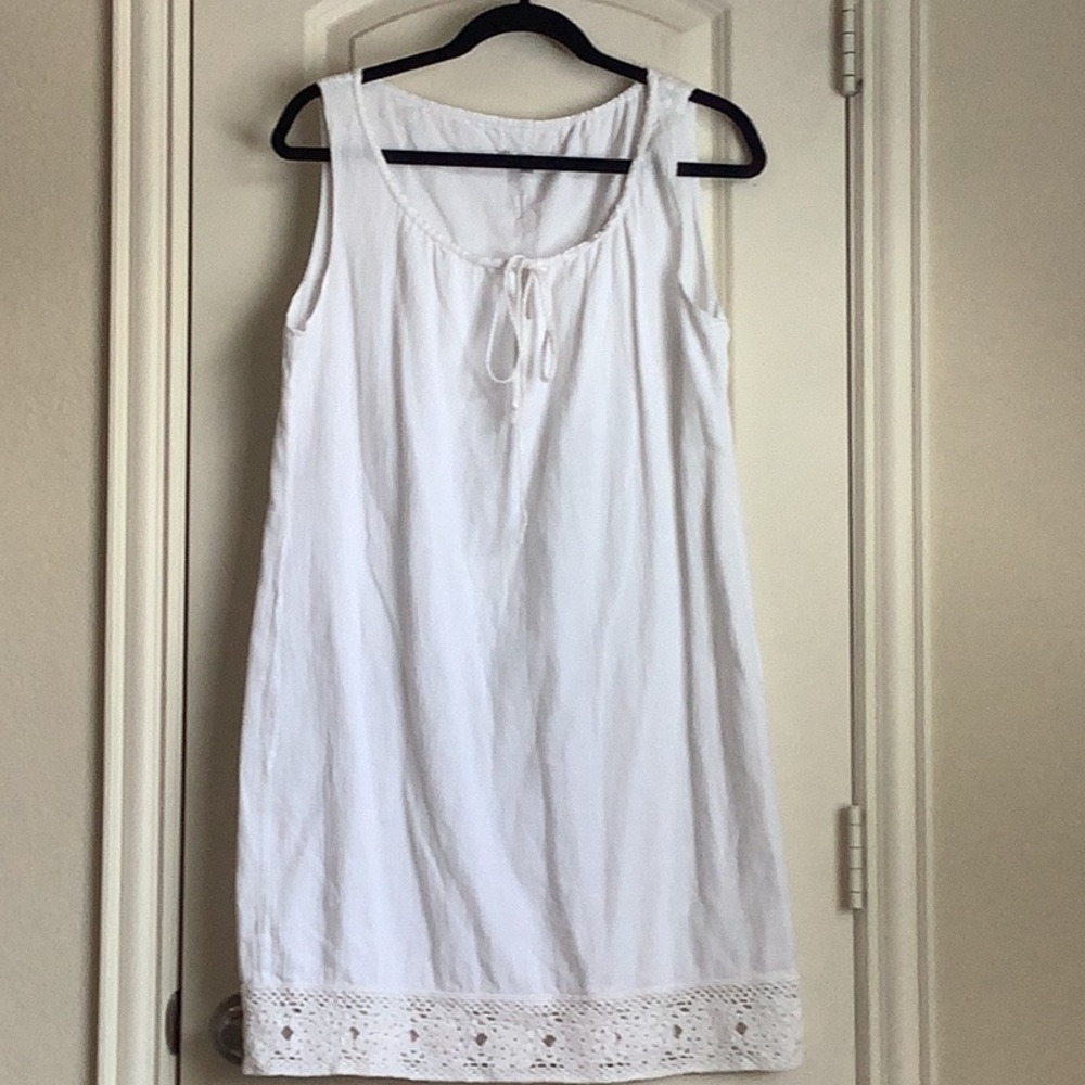 MIGUELINA**White Summer Coverup Dress**Women’s Large